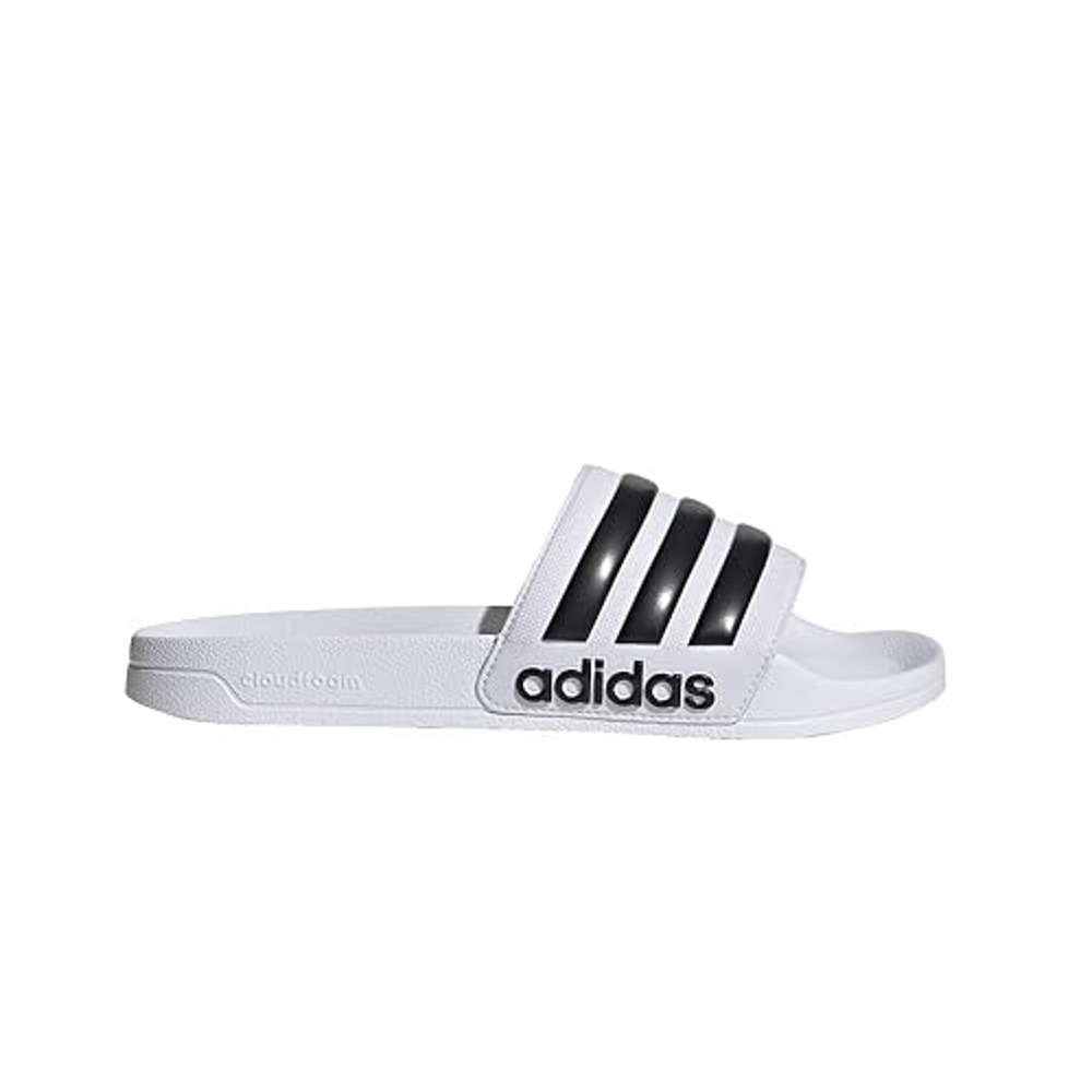 NWT Adidas Unisex Shower Slide S- White/Core Black/White, Size 12 US Men